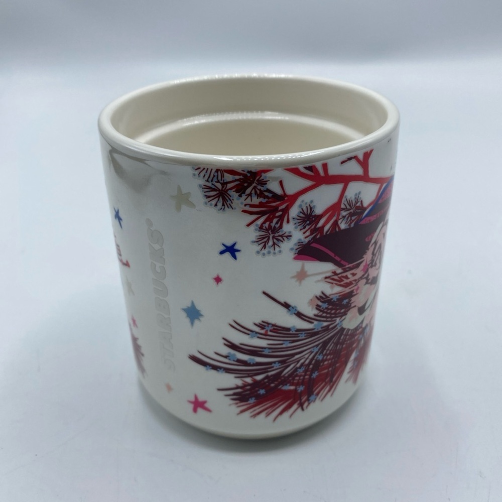 Starbucks Holiday 2023 Ceramic Double Walled Roses & Pinecones Tumbler No Lid 8o - Picture 5 of 7
